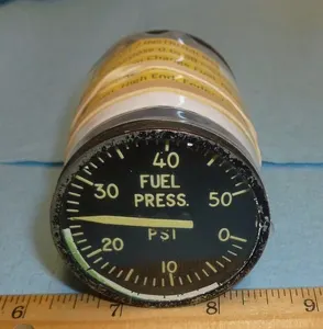 AVIATION INSTRUMENT - US GAUGE SR-6 / MS 28010-1 Multipurpose 0-50 PSI Indicator